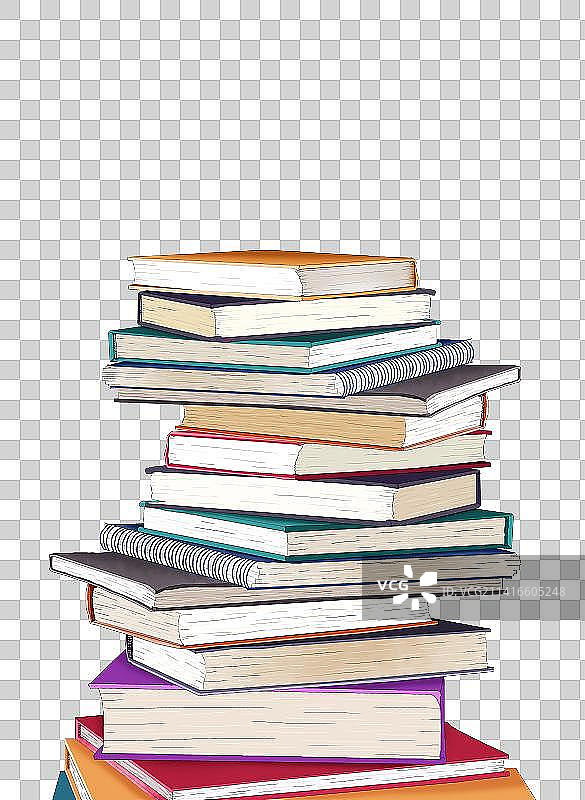 一堆书籍图片素材