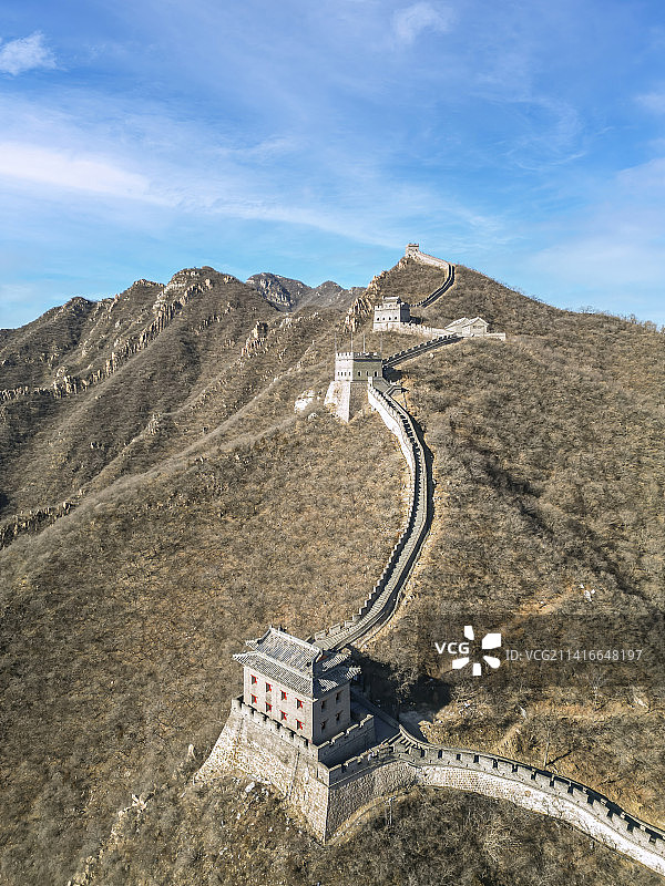 北京昌平居庸关西山长城图片素材