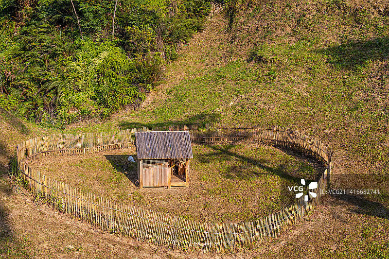 中国广东省珠海市香山湖公园里的兔子窝图片素材
