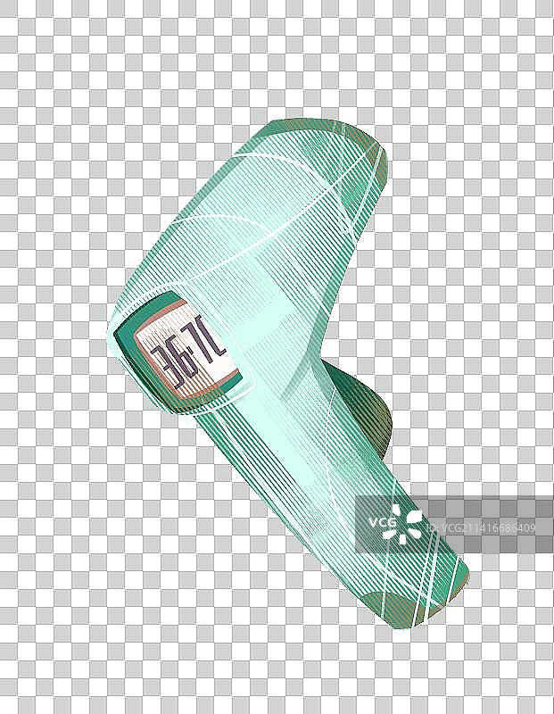 体温枪插画元素图片素材