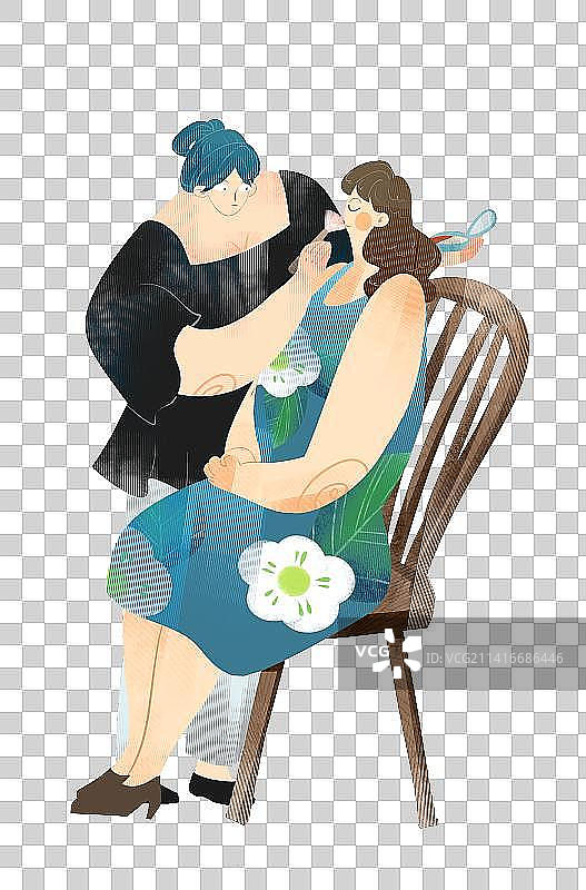化妆插画元素图片素材