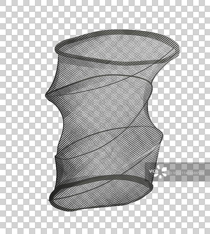 渔具捕鱼网插画元素图片素材