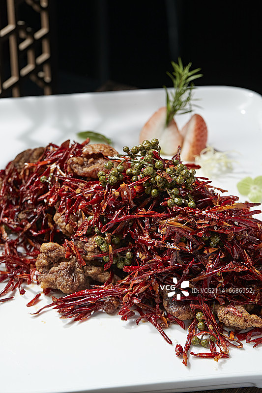 藤椒辣子牛肉图片素材