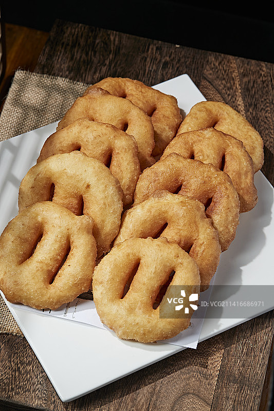 油炸家常小油饼图片素材