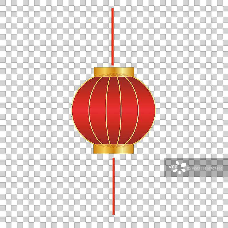 红灯笼矢量插画元素图片素材