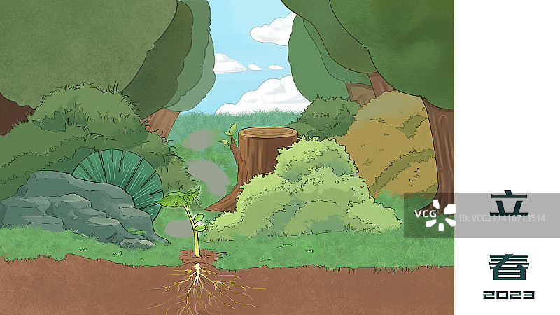 二十四节气之立春图片素材