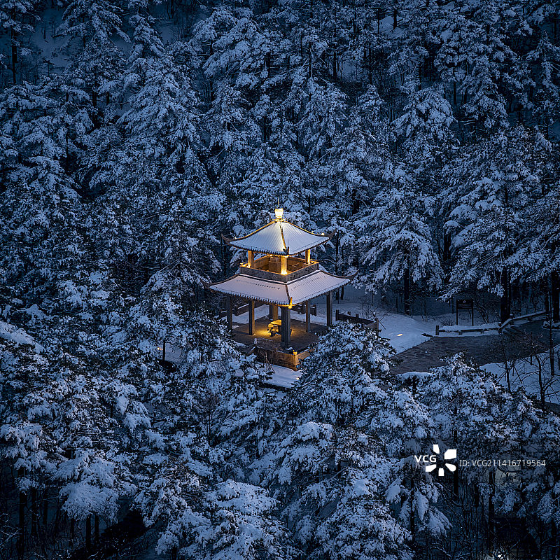 黄山-海心亭图片素材