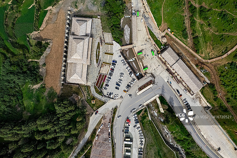 甘肃甘南州扎尕那石林世外桃源图片素材