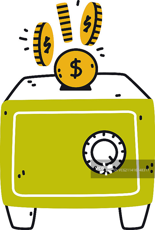 绿色储蓄罐图片素材