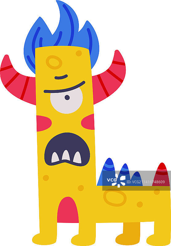 黄色愤怒大写字母怪物字母表图片素材