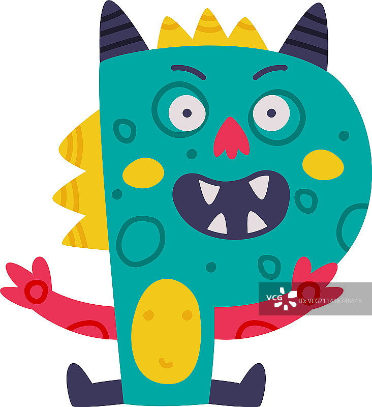 带大写字母P的怪物字母图片素材