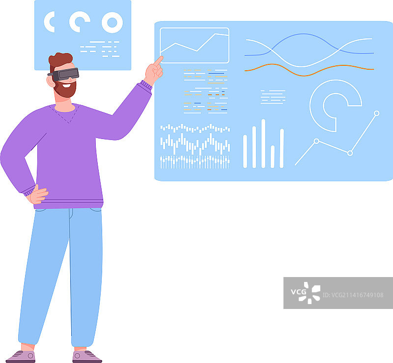 虚拟现实未来数据研究图片素材