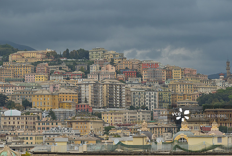 意大利热那亚城市景观图片素材