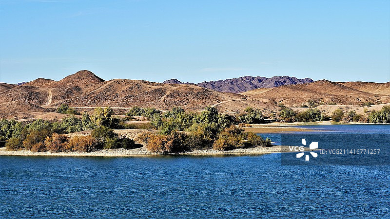 美国加利福尼亚州温特黑文的湖光山色图片素材