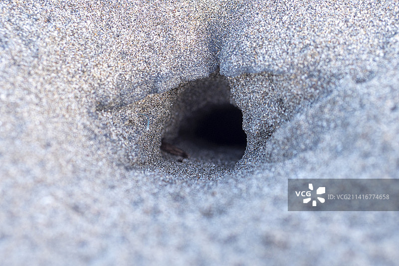 印度尼西亚，港口城市拉图的孔洞特写图片素材