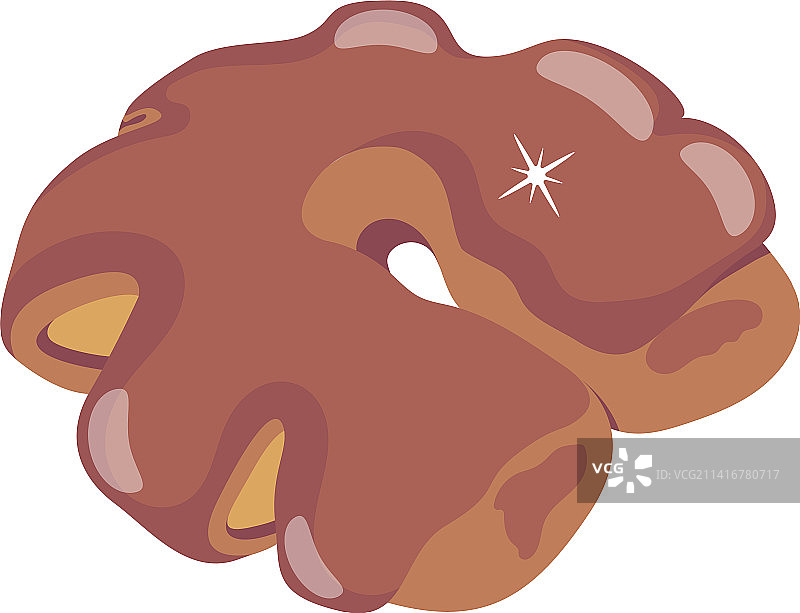 巧克力面包扁平图标图片素材