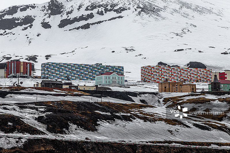 巴伦支堡中心附近的建筑物图片素材