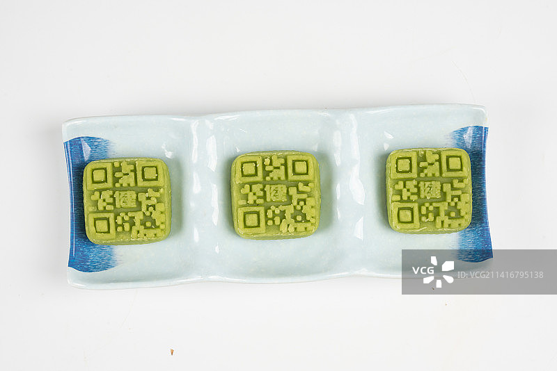 二维码绿豆糕图片素材