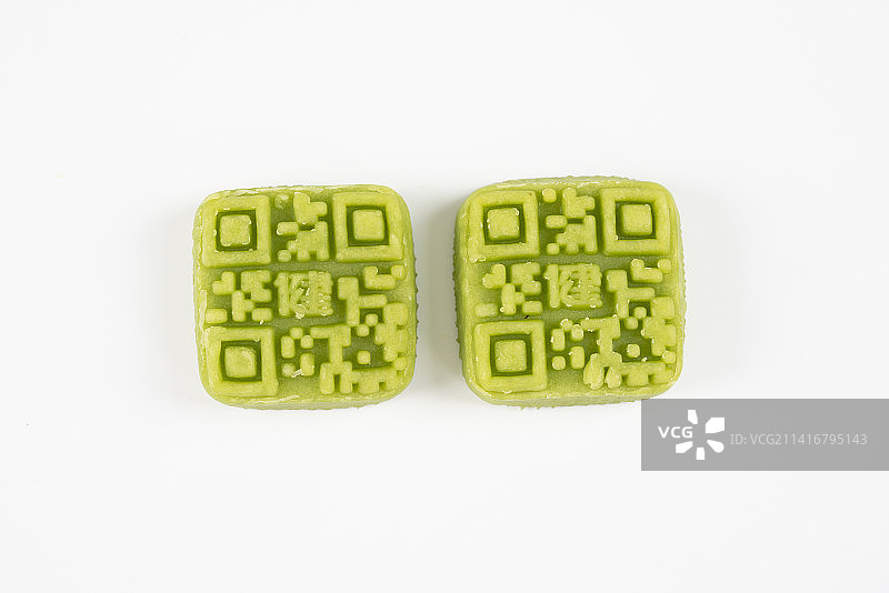 二维码绿豆糕图片素材