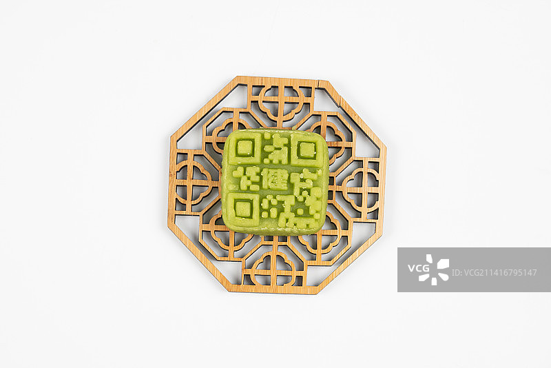 二维码绿豆糕图片素材