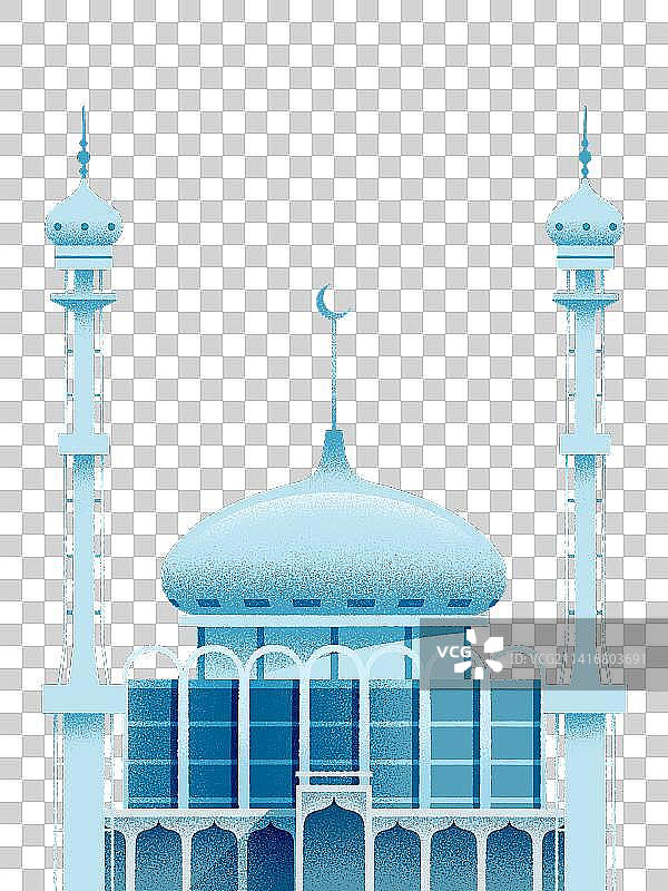 兰州_西关清真大寺-旅游城市地标系列图片素材