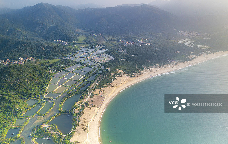 深圳南澳海岸线图片素材