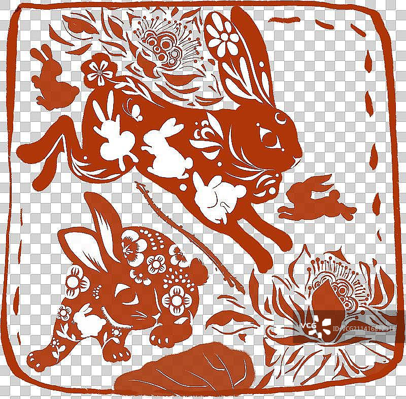 兔年妙生花图片素材