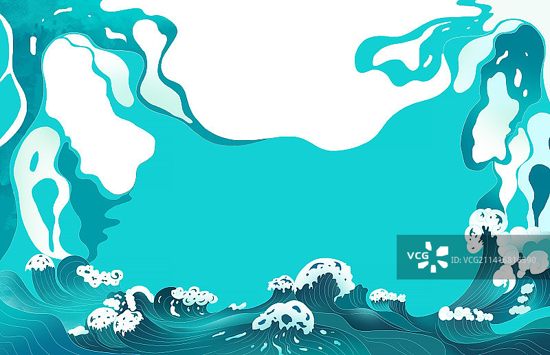 蓝色水面背景 海浪水纹背景图片素材