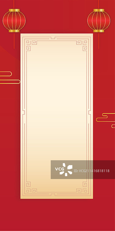 新年春节元宵节布告场景图片素材