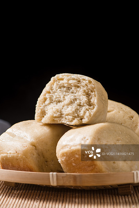 手工小麦馒头图片素材