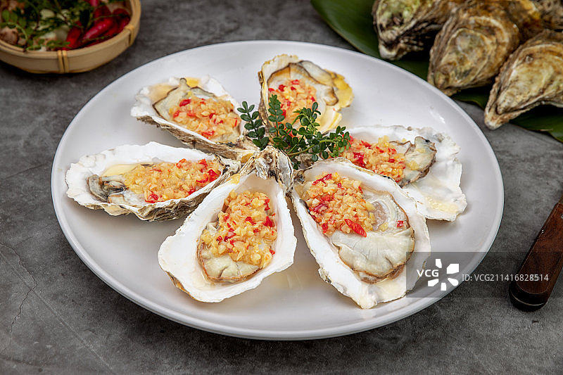 蒜蓉生蚝图片素材
