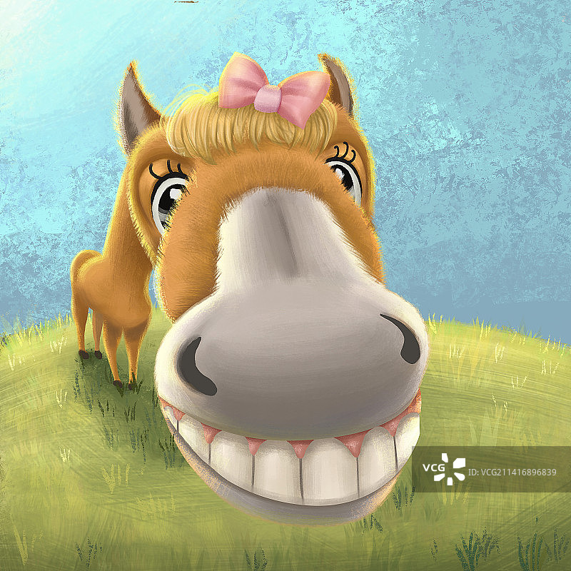草地上的马图片素材