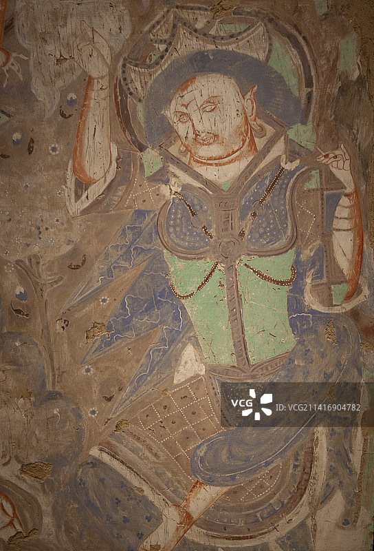 克孜尔石窟，密迹金刚，壁画，工艺美术馆，丝路丹青图片素材