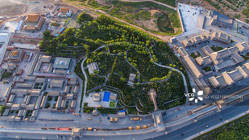 内蒙古阿拉善定远营古城城市风光图片素材