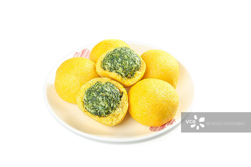 白底上的荠菜团子图片素材