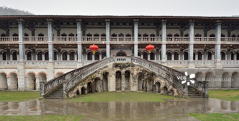 成都中西合璧的天主教堂白鹿上书院图片素材