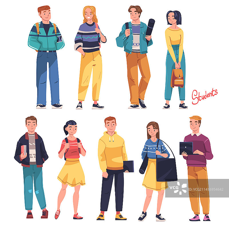 现代大学生的情侣图片素材