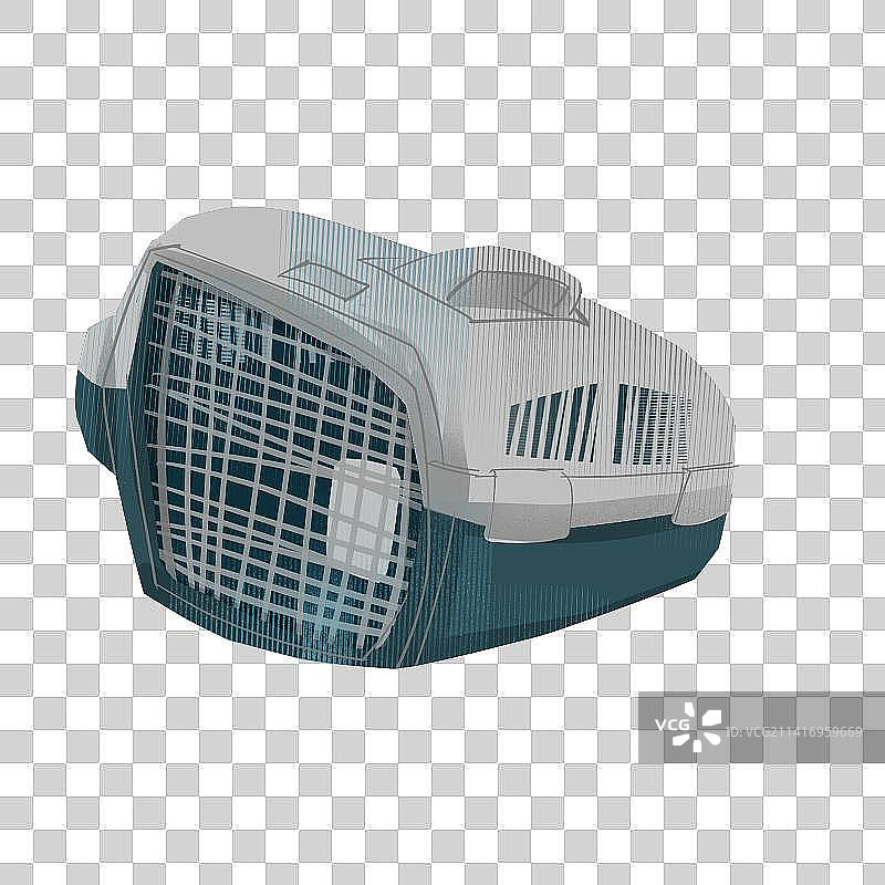 宠物航空箱插画元素图片素材