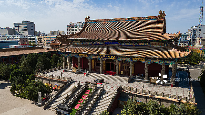 甘肃武威鸠摩罗什寺古建筑图片素材