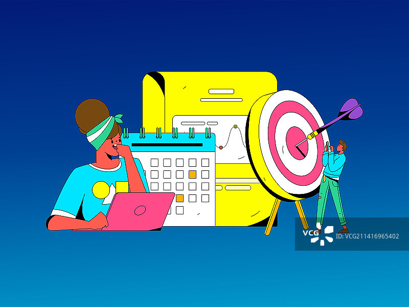 做好规划商务人物扁平矢量概念运营插画图片素材