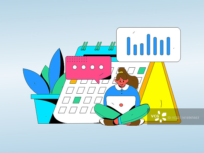 做好规划商务人物扁平矢量概念运营插画图片素材