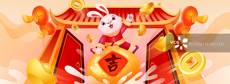 兔年年俗图片素材