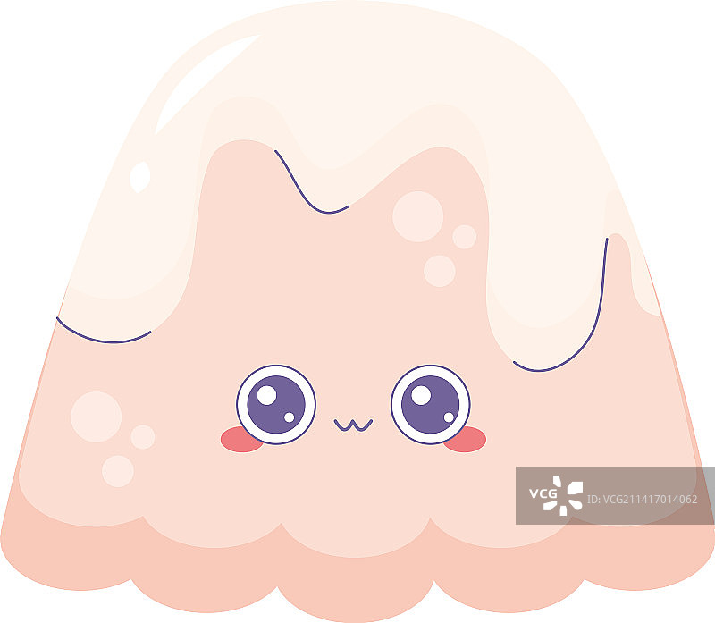 可爱布丁设计图片素材