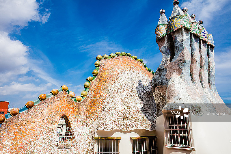 西班牙巴塞罗那Casa Batllo巴特罗之家图片素材