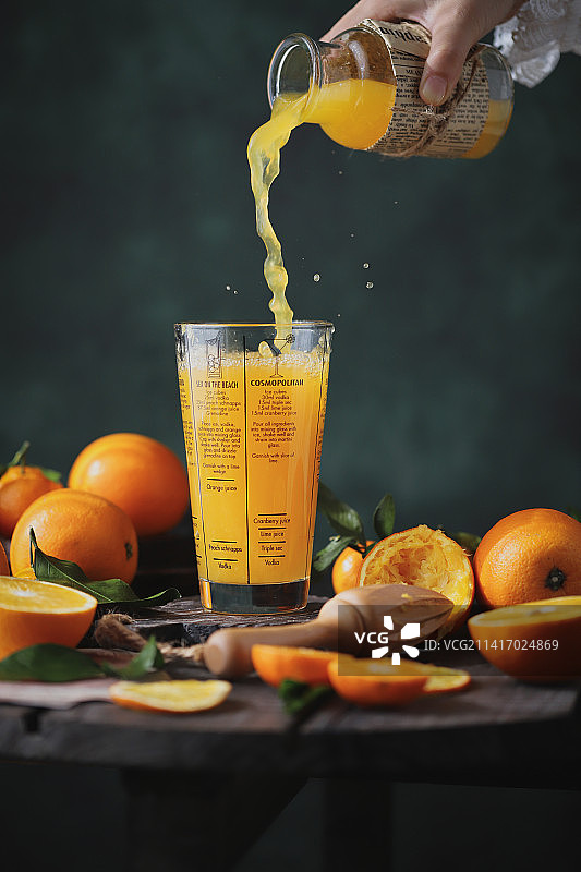 橙子和橙汁图片素材