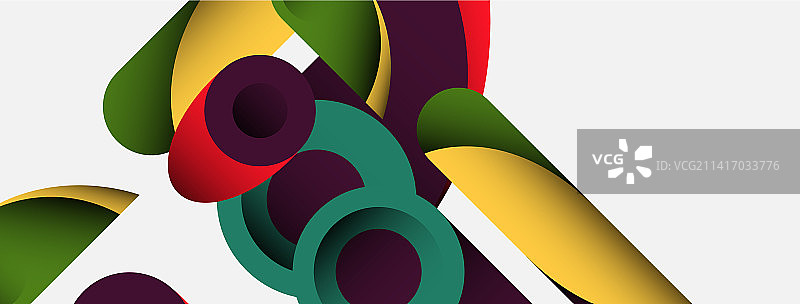 抽象背景最小几何圆和图片素材