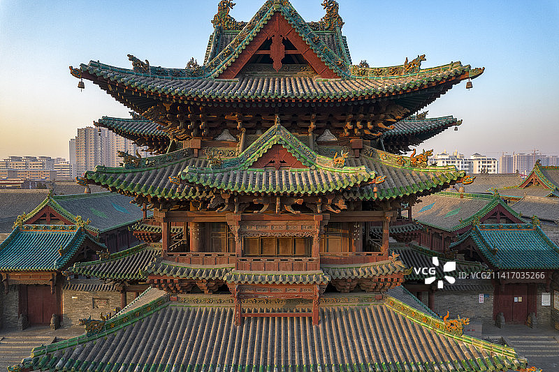 中国山西省晋中市介休市祆神楼图片素材