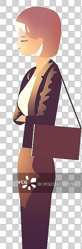 职场上班族上班下班工作通勤交通站立情感感情插画图片素材