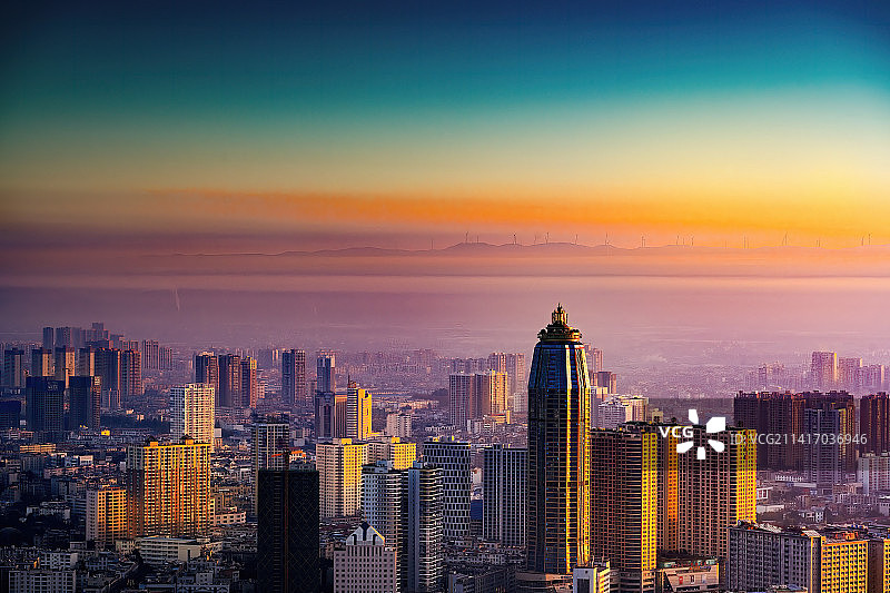 曲靖日出图片素材