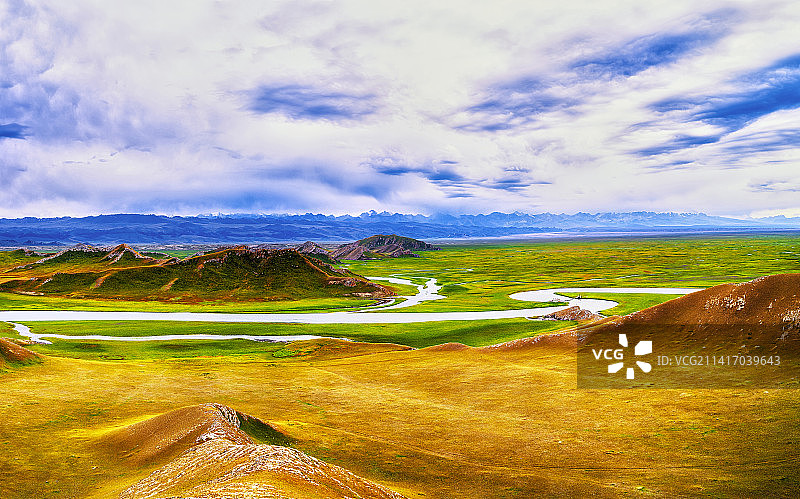 巴音布鲁克开都河（西游记通天河）b图片素材